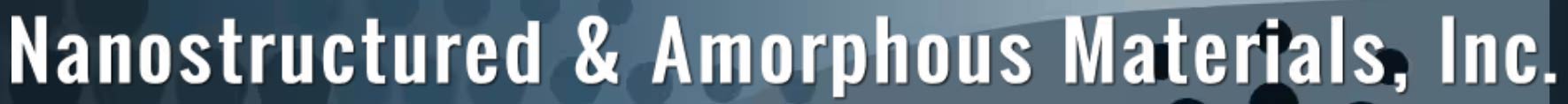 Nanostructured & Amorphous Materials